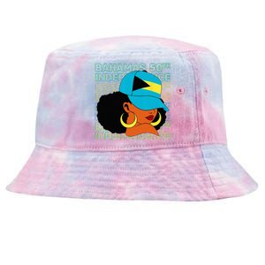 Bahamas 50th Independence Day Bahamian Flag Tie-Dyed Bucket Hat