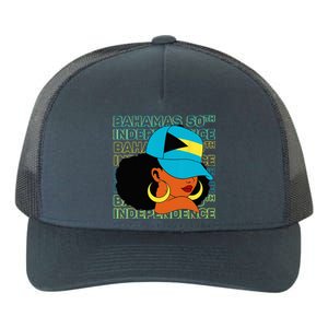 Bahamas 50th Independence Day Bahamian Flag Yupoong Adult 5-Panel Trucker Hat