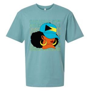 Bahamas 50th Independence Day Bahamian Flag Sueded Cloud Jersey T-Shirt