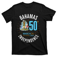 Bahamas 50th Independence Bahamian Flag Nassau Bahamas Flag T-Shirt