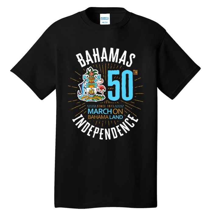 Bahamas 50th Independence Bahamian Flag Nassau Bahamas Flag Tall T-Shirt