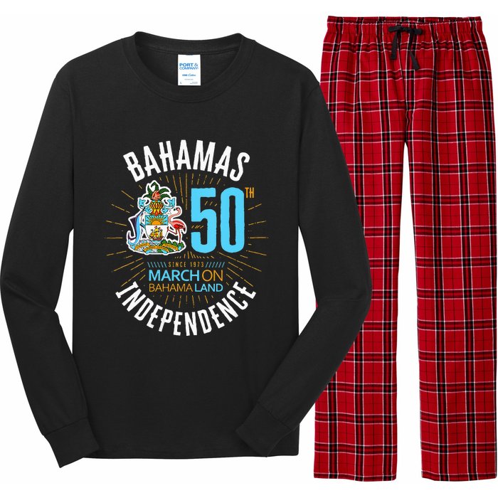 Bahamas 50th Independence Bahamian Flag Nassau Bahamas Flag Long Sleeve Pajama Set