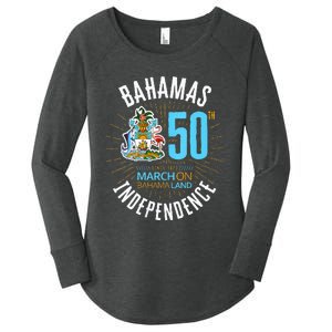 Bahamas 50th Independence Bahamian Flag Nassau Bahamas Flag Women's Perfect Tri Tunic Long Sleeve Shirt