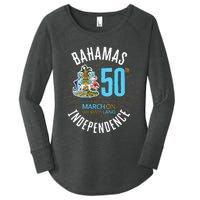 Bahamas 50th Independence Bahamian Flag Nassau Bahamas Flag Women's Perfect Tri Tunic Long Sleeve Shirt