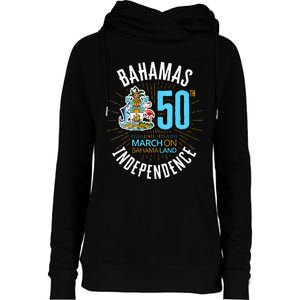 Bahamas 50th Independence Bahamian Flag Nassau Bahamas Flag Womens Funnel Neck Pullover Hood