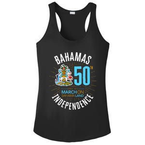 Bahamas 50th Independence Bahamian Flag Nassau Bahamas Flag Ladies PosiCharge Competitor Racerback Tank