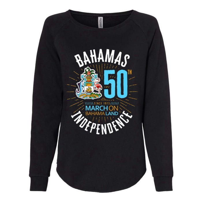 Bahamas 50th Independence Bahamian Flag Nassau Bahamas Flag Womens California Wash Sweatshirt