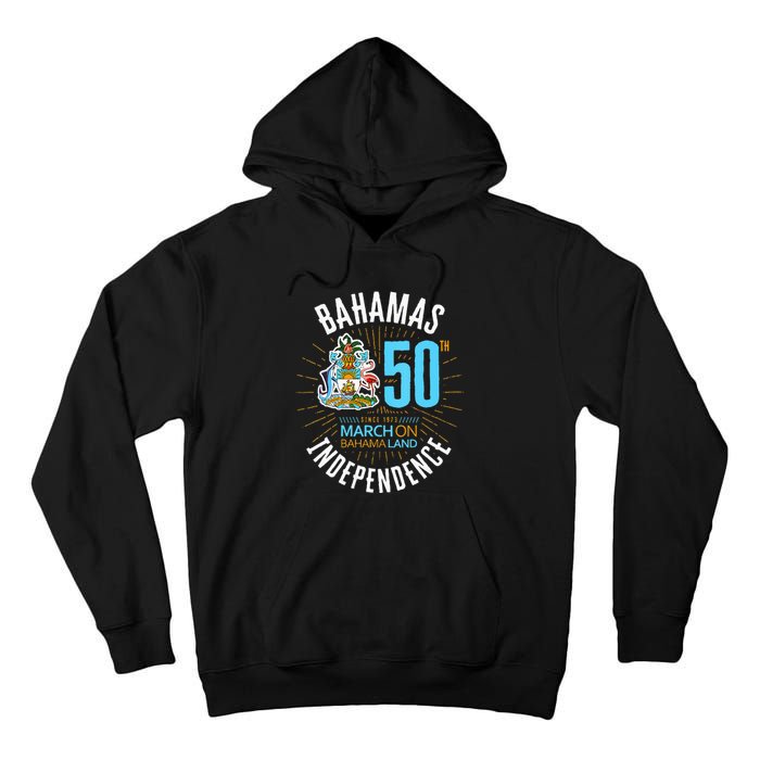 Bahamas 50th Independence Bahamian Flag Nassau Bahamas Flag Tall Hoodie