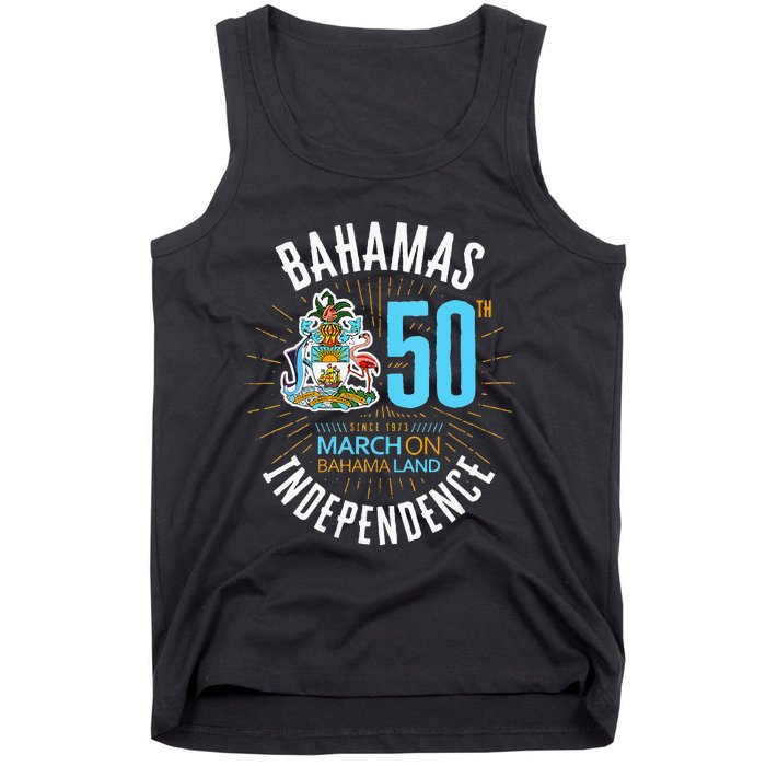 Bahamas 50th Independence Bahamian Flag Nassau Bahamas Flag Tank Top