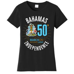 Bahamas 50th Independence Bahamian Flag Nassau Bahamas Flag Women's T-Shirt