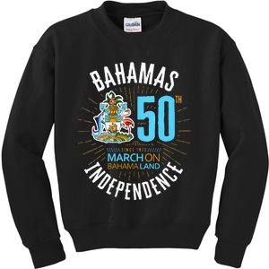 Bahamas 50th Independence Bahamian Flag Nassau Bahamas Flag Kids Sweatshirt