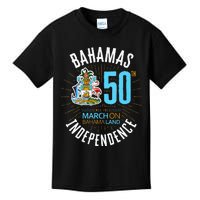 Bahamas 50th Independence Bahamian Flag Nassau Bahamas Flag Kids T-Shirt