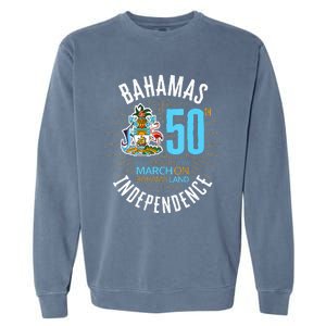 Bahamas 50th Independence Bahamian Flag Nassau Bahamas Flag Garment-Dyed Sweatshirt