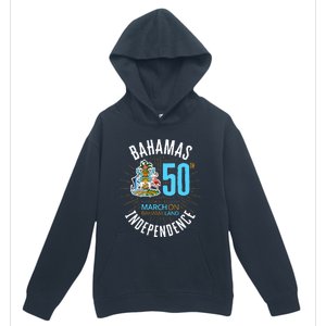 Bahamas 50th Independence Bahamian Flag Nassau Bahamas Flag Urban Pullover Hoodie