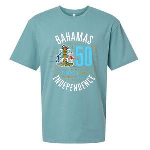 Bahamas 50th Independence Bahamian Flag Nassau Bahamas Flag Sueded Cloud Jersey T-Shirt