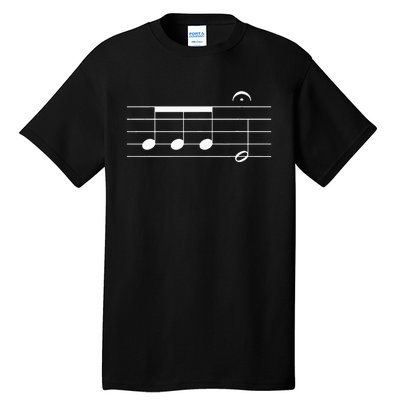 Beethoven 5th Symphony Notes Classical Music Composer Tall T-Shirt