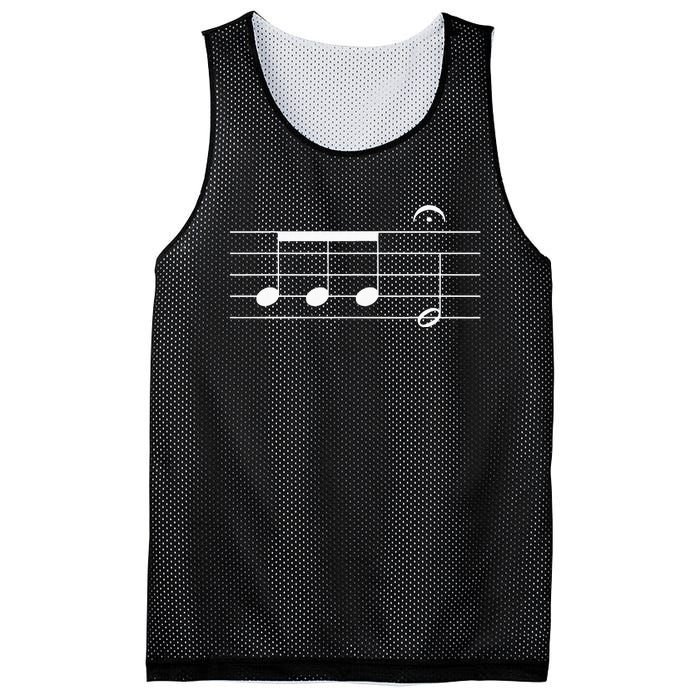 Beethoven 5th Symphony Notes Classical Music Composer Mesh Reversible Basketball Jersey Tank