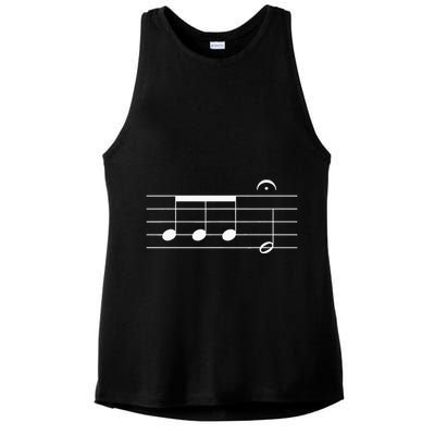 Beethoven 5th Symphony Notes Classical Music Composer Ladies PosiCharge Tri-Blend Wicking Tank