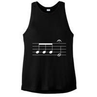 Beethoven 5th Symphony Notes Classical Music Composer Ladies PosiCharge Tri-Blend Wicking Tank