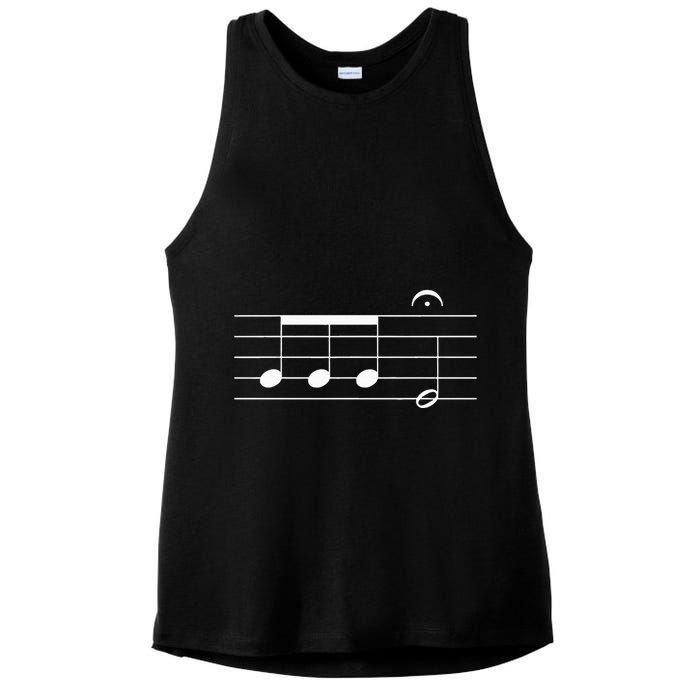 Beethoven 5th Symphony Notes Classical Music Composer Ladies PosiCharge Tri-Blend Wicking Tank