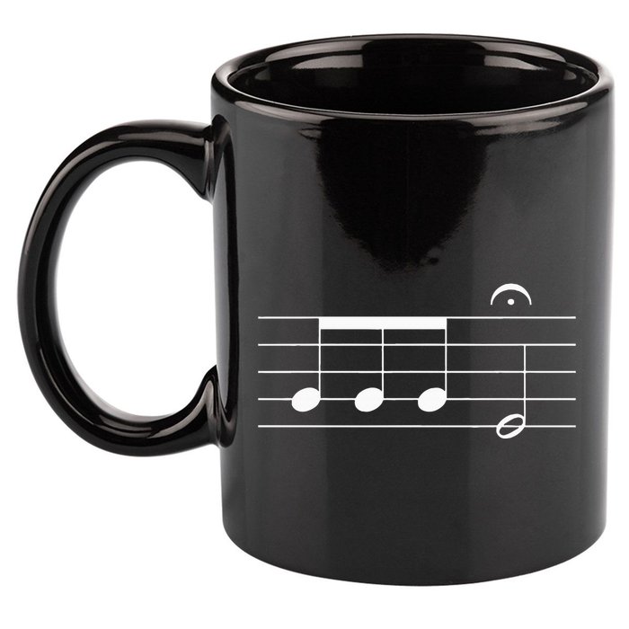 Beethoven 5th Symphony Notes Classical Music Composer 11oz C Handle Ceramic Mug