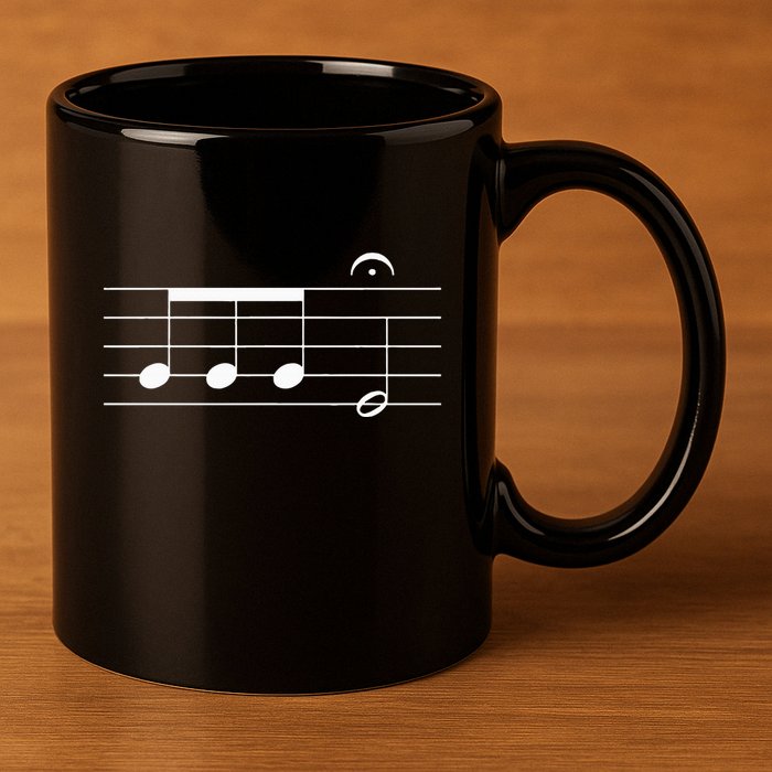 Beethoven 5th Symphony Notes Classical Music Composer 11oz C Handle Ceramic Mug