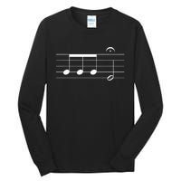 Beethoven 5th Symphony Notes Classical Music Composer Tall Long Sleeve T-Shirt