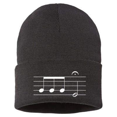 Beethoven 5th Symphony Notes Classical Music Composer Sustainable Knit Beanie
