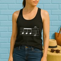 Beethoven 5th Symphony Notes Classical Music Composer Womens Tank Top