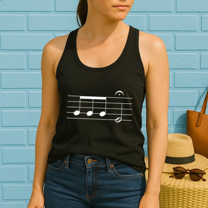 Beethoven 5th Symphony Notes Classical Music Composer Womens Tank Top