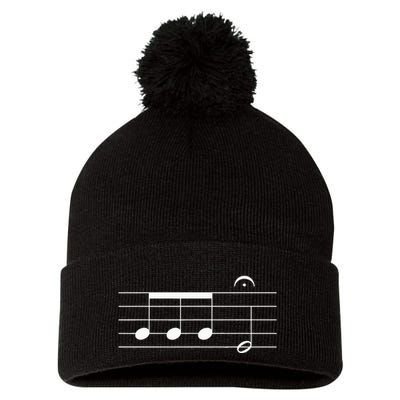 Beethoven 5th Symphony Notes Classical Music Composer Pom Pom 12in Knit Beanie