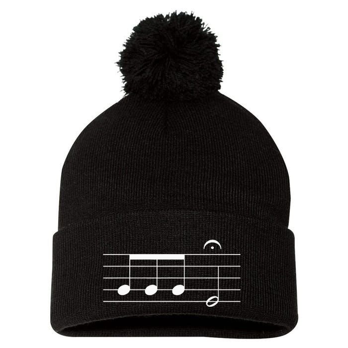 Beethoven 5th Symphony Notes Classical Music Composer Pom Pom 12in Knit Beanie