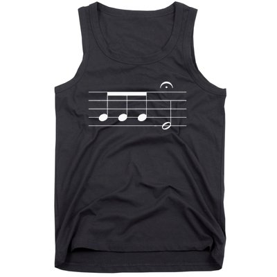 Beethoven 5th Symphony Notes Classical Music Composer Tank Top