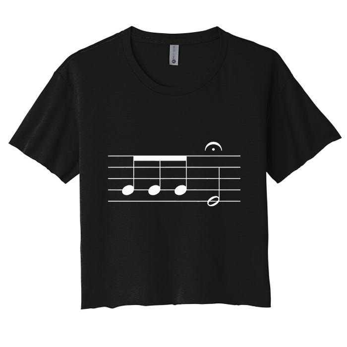 Beethoven 5th Symphony Notes Classical Music Composer Crop Top
