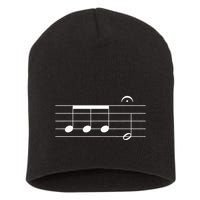 Beethoven 5th Symphony Notes Classical Music Composer Short Acrylic Beanie