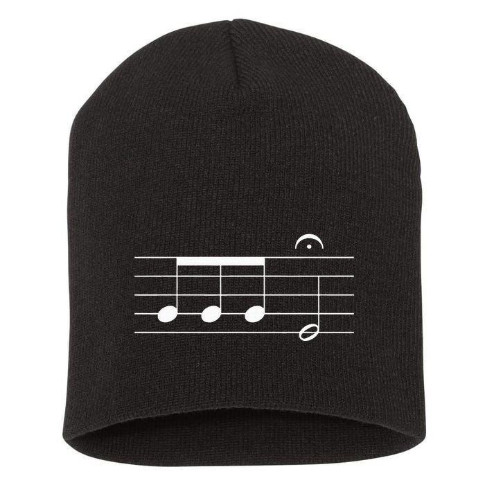 Beethoven 5th Symphony Notes Classical Music Composer Short Acrylic Beanie