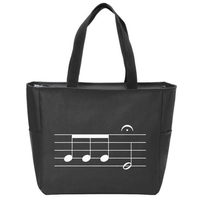 Beethoven 5th Symphony Notes Classical Music Composer Zip Tote Bag