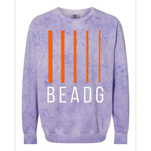 Beadg 5 String Bass Guitar Colorblast Crewneck Sweatshirt