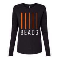 Beadg 5 String Bass Guitar Womens Cotton Relaxed Long Sleeve T-Shirt