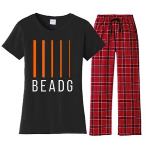 Beadg 5 String Bass Guitar Women's Flannel Pajama Set