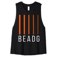 Beadg 5 String Bass Guitar Women's Racerback Cropped Tank