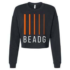 Beadg 5 String Bass Guitar Cropped Pullover Crew