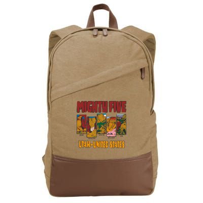 Big 5 Utah Mighty Five National Park Cotton Canvas Backpack