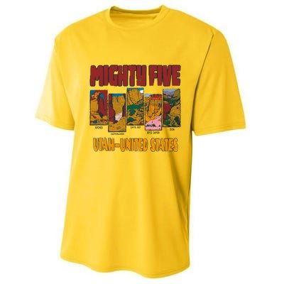 Big 5 Utah Mighty Five National Park Performance Sprint T-Shirt