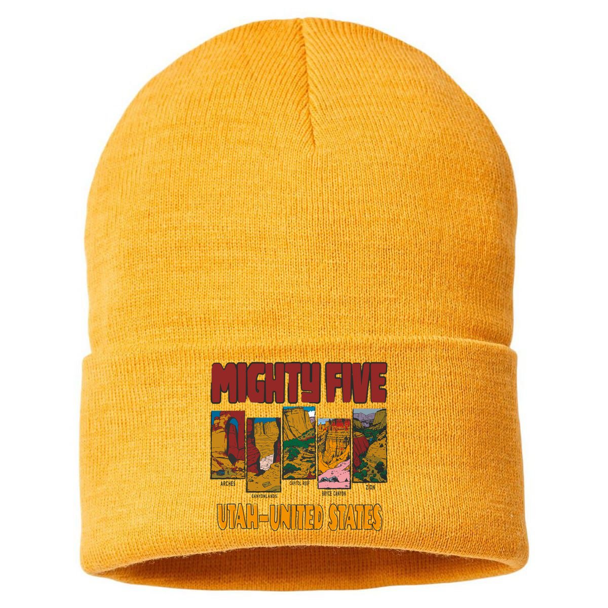 Big 5 Utah Mighty Five National Park Sustainable Knit Beanie