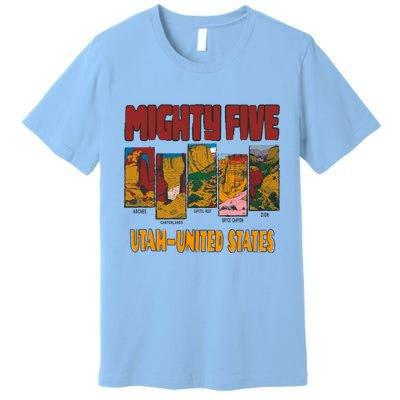 Big 5 Utah Mighty Five National Park Premium T-Shirt