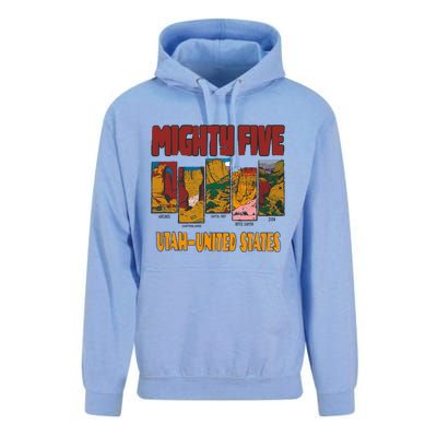 Big 5 Utah Mighty Five National Park Unisex Surf Hoodie