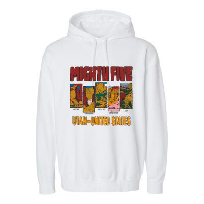 Big 5 Utah Mighty Five National Park Garment-Dyed Fleece Hoodie