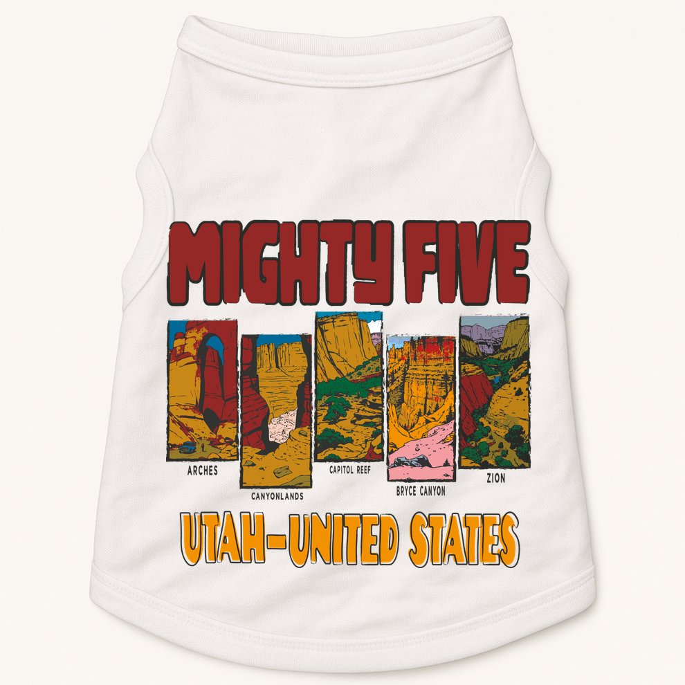 Big 5 Utah Mighty Five National Park Doggie Tank