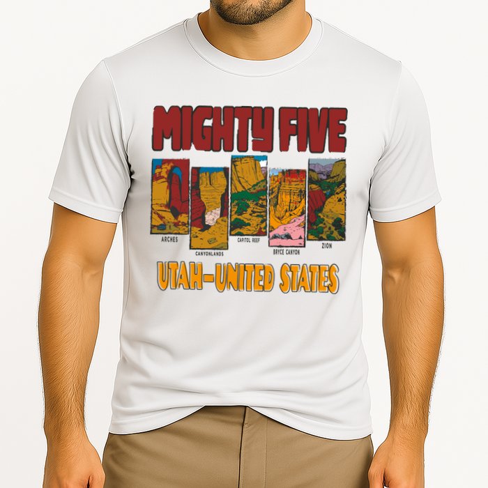 Big 5 Utah Mighty Five National Park Cooling Performance Crew T-Shirt
